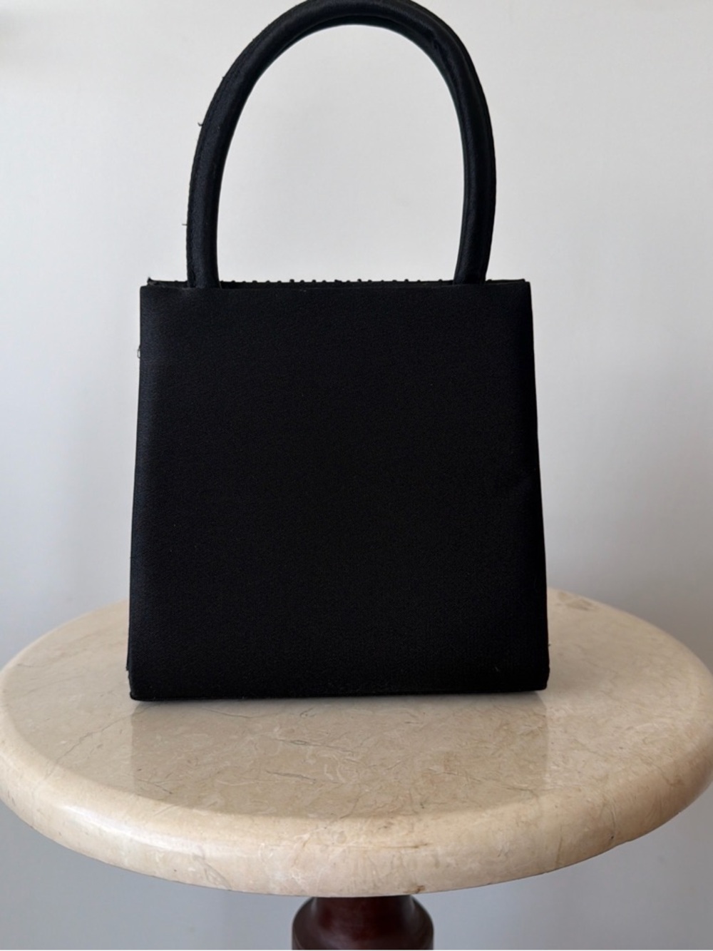 Vintage Noir Beaded Mini Top Handle Bag - Picture 4 of 6